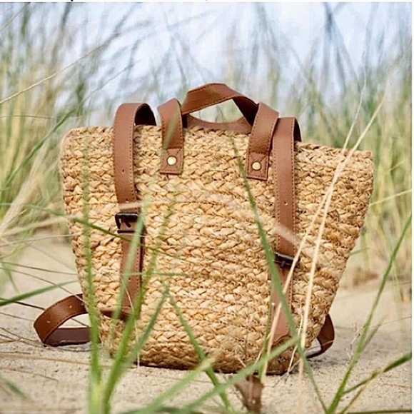 XIX Palms Handbags - XIX Palms boho insulated cooler beach/picnic bag with towel/blanket straps